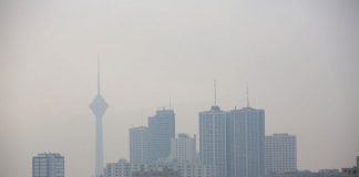 Smog deasupra Teheranului