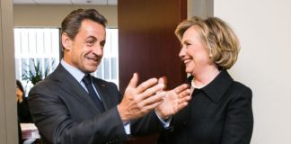 Nicolas Sarkozy și Hillary Clinton