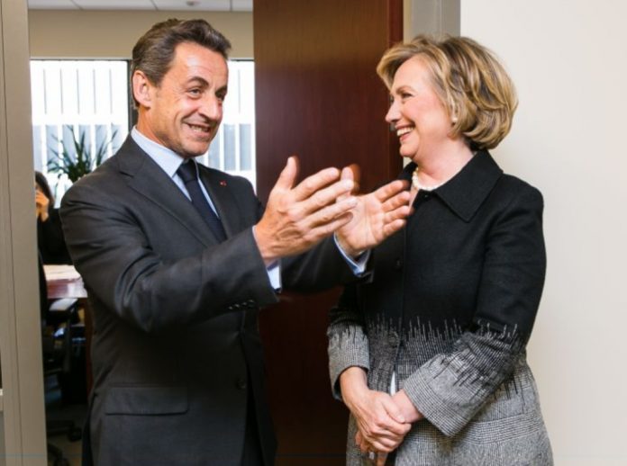 Nicolas Sarkozy și Hillary Clinton