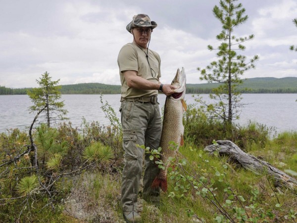 Putin este și un excelent pescar.