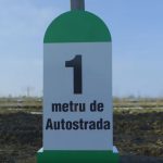 1 metru de autostrada