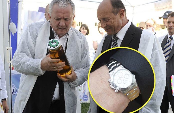 Traian Băsescu cu Rolex