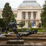 Iasi. Alexandru Ioan Cuza University. Architecture. Scupltures. Students.